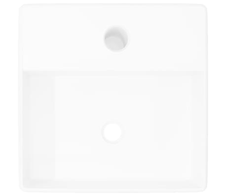 Bathroom Sink Basin With Faucet Hole Ceramic Black - View #3