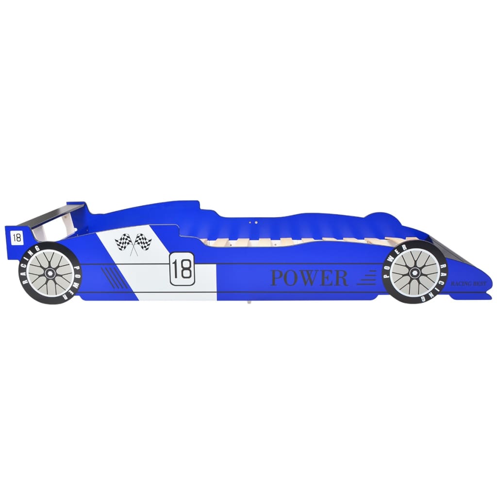 VidaXL - vidaXL Kinder race auto bed 90x200 cm blauw