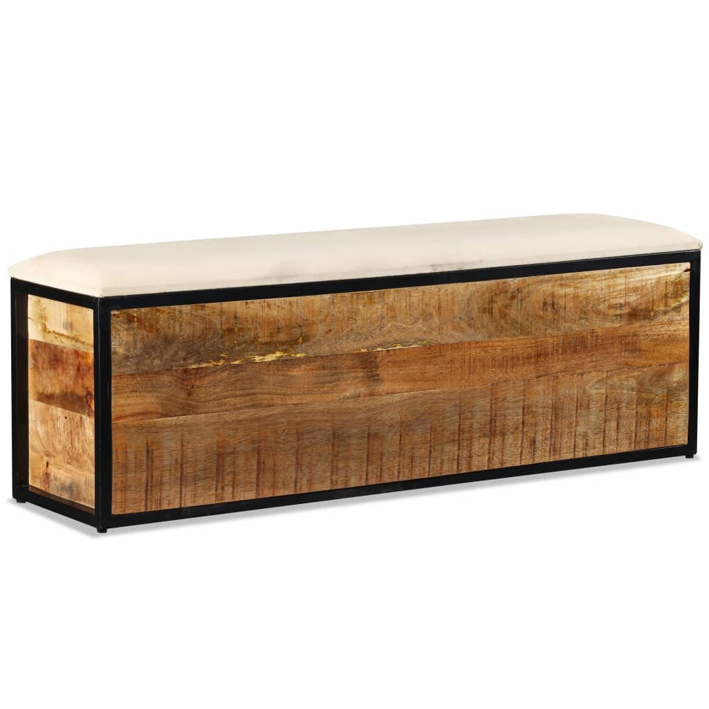 Aufbewahrungsbank 3 Schubladen Mangoholz Massiv 120x30x40 Cm VidaXL 19 width=274