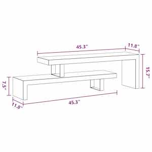 TV stolek masivní akáciové dřevo - obrázek 14