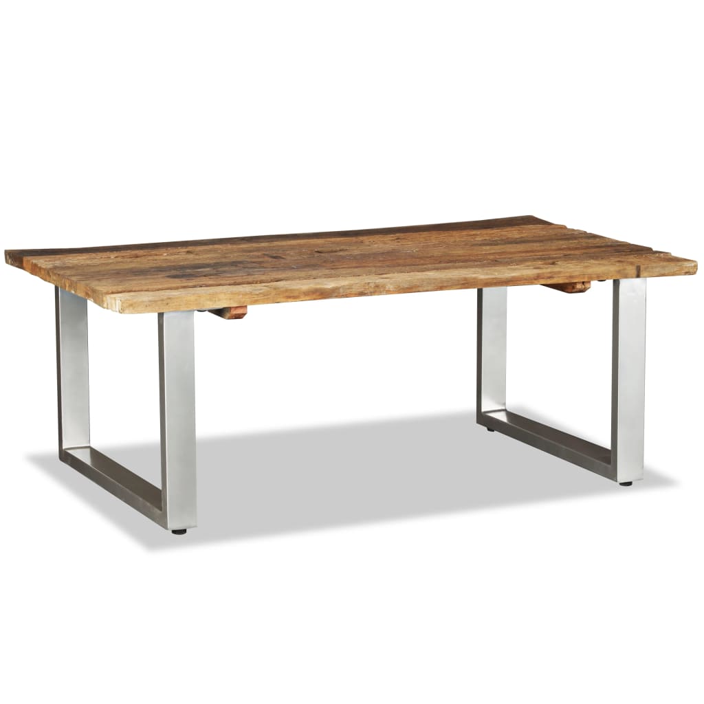 vidaXL Salontafel 100x60x38 cm massief gerecycled hout afbeelding