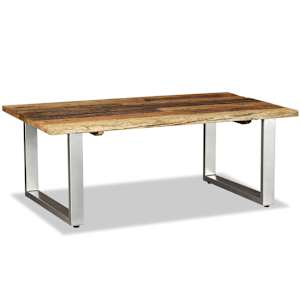 Konferenční stolek masivní recyklované dřevo 100 x 60 x 38 cm - obrázek 4