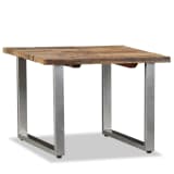 vidaXL Table basse Bois de traverses massif 55 x 55 x 40 cm