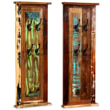 vidaXL Porte-manteau 2 pcs Bois de récupération massif 38 x 100 cm