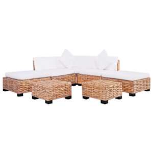 Sedežna garnitura 18-delna iz naravnega ratana