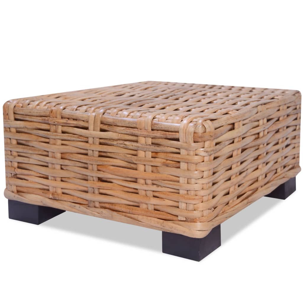 vidaXL Salontafel natuurlijk rattan 45x45x30 cm afbeelding