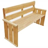 vidaXL Banco de jardim madeira de pinho impregnada 160x55x89 cm