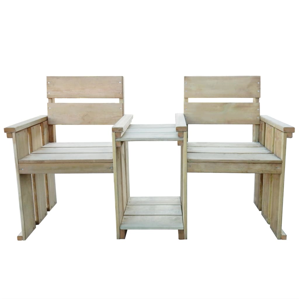 

vidaXL Tuinbank 2-zits 150 cm geïmpregneerd grenenhout