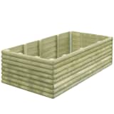 vidaXL Vaso/floreira de jardim 150x106x48 cm pinho impregnado 19 mm