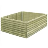 vidaXL Vaso/floreira de jardim 150x150x48 cm pinho impregnado 19 mm