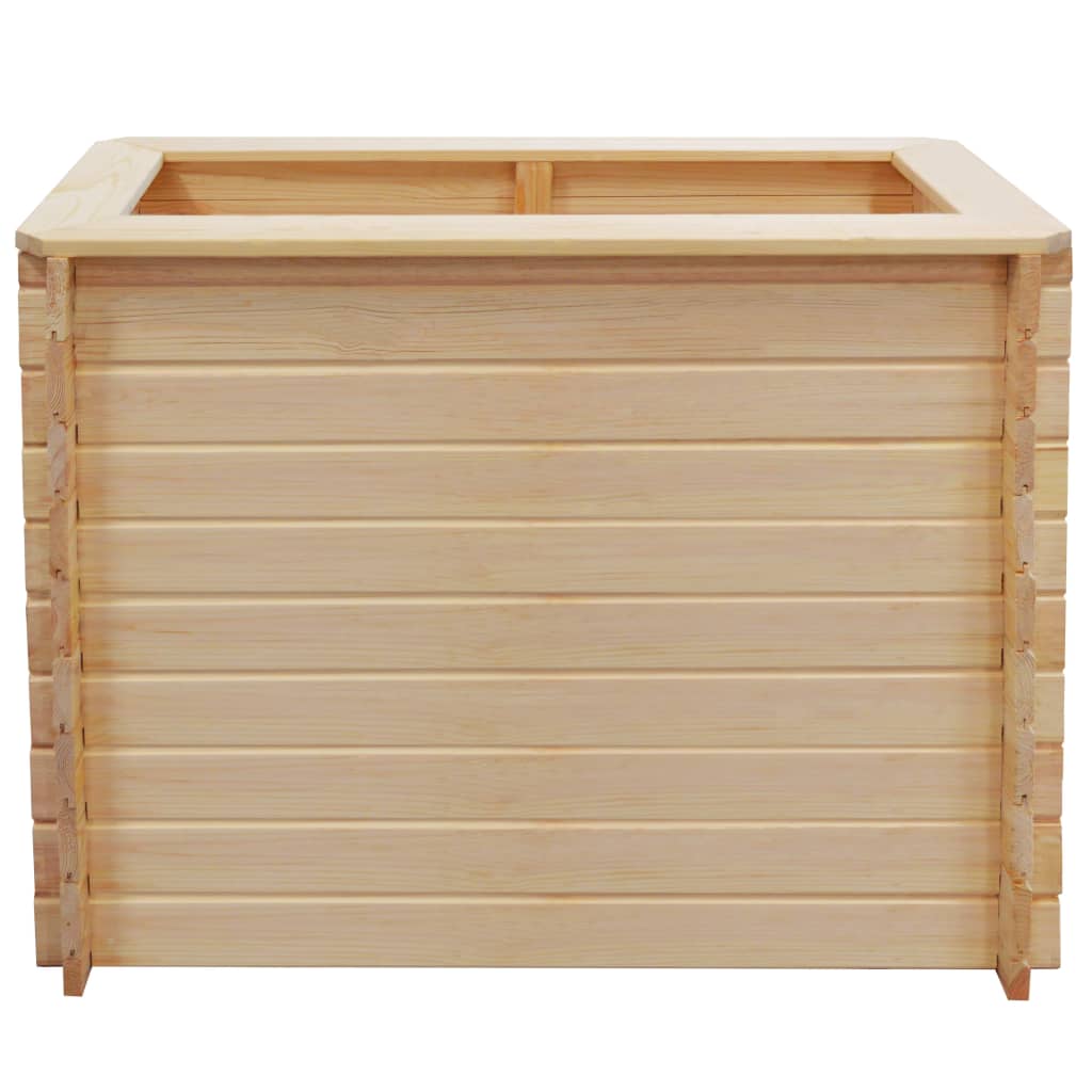 

vidaXL Plantenbak verhoogd 100x100x80 cm 19 mm grenenhout
