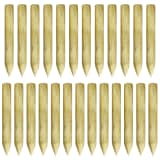 vidaXL Estacas de cerca 25 pcs madeira pinho impregnada 5x40cm