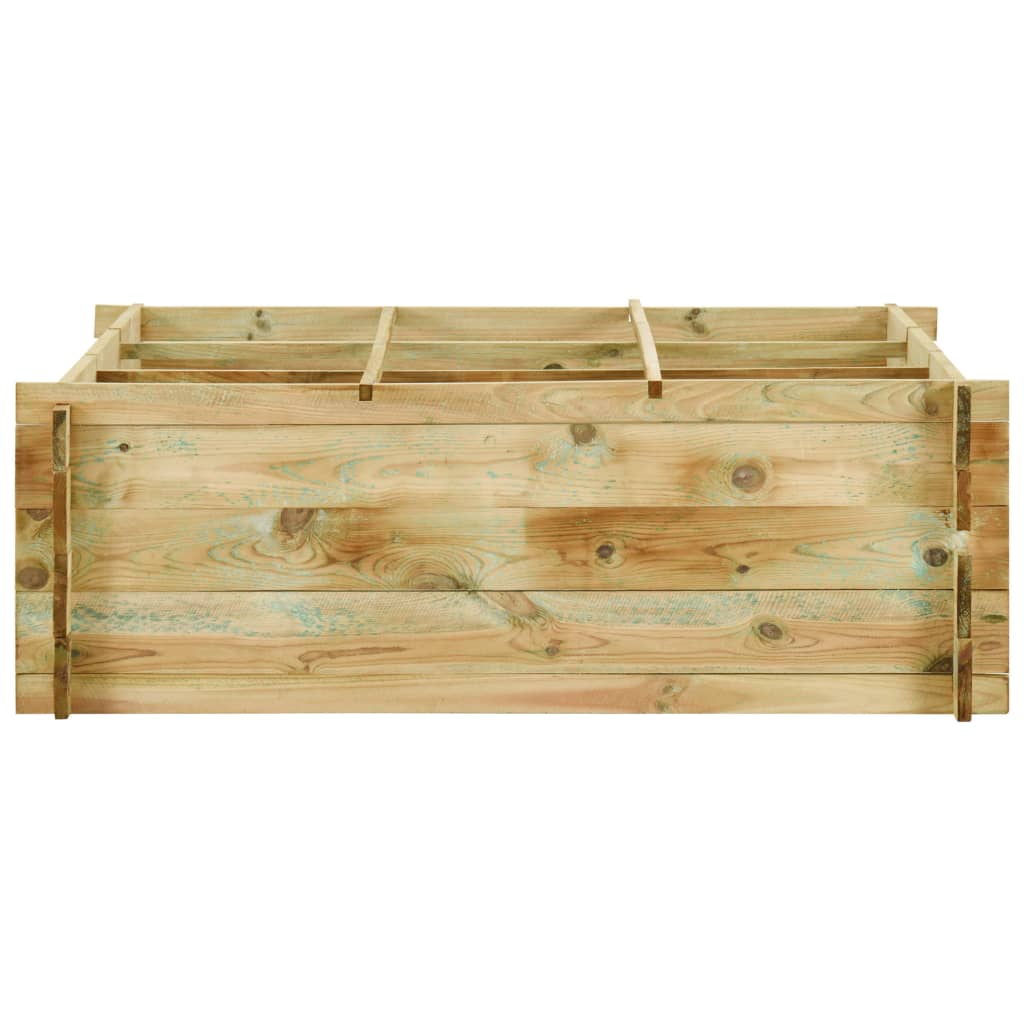 vidaXL Plantenbak 120x120x40 cm geïmpregneerd grenenhout afbeelding