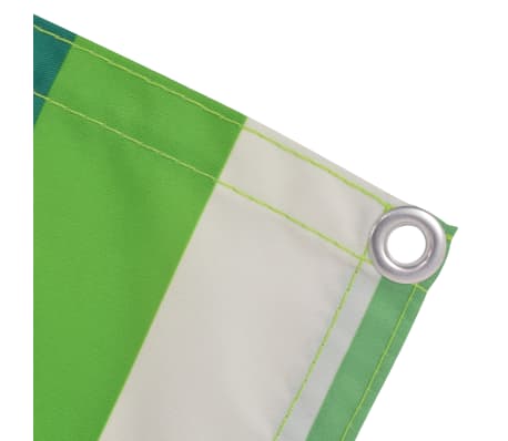 vidaXL Balkónová markíza, oxfordská látka 90x600 cm, pruhy, zelená