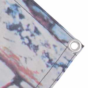 vidaXL Balkono pertvara, Oksfordo audin., 75x600cm, akmens sien. rašt.