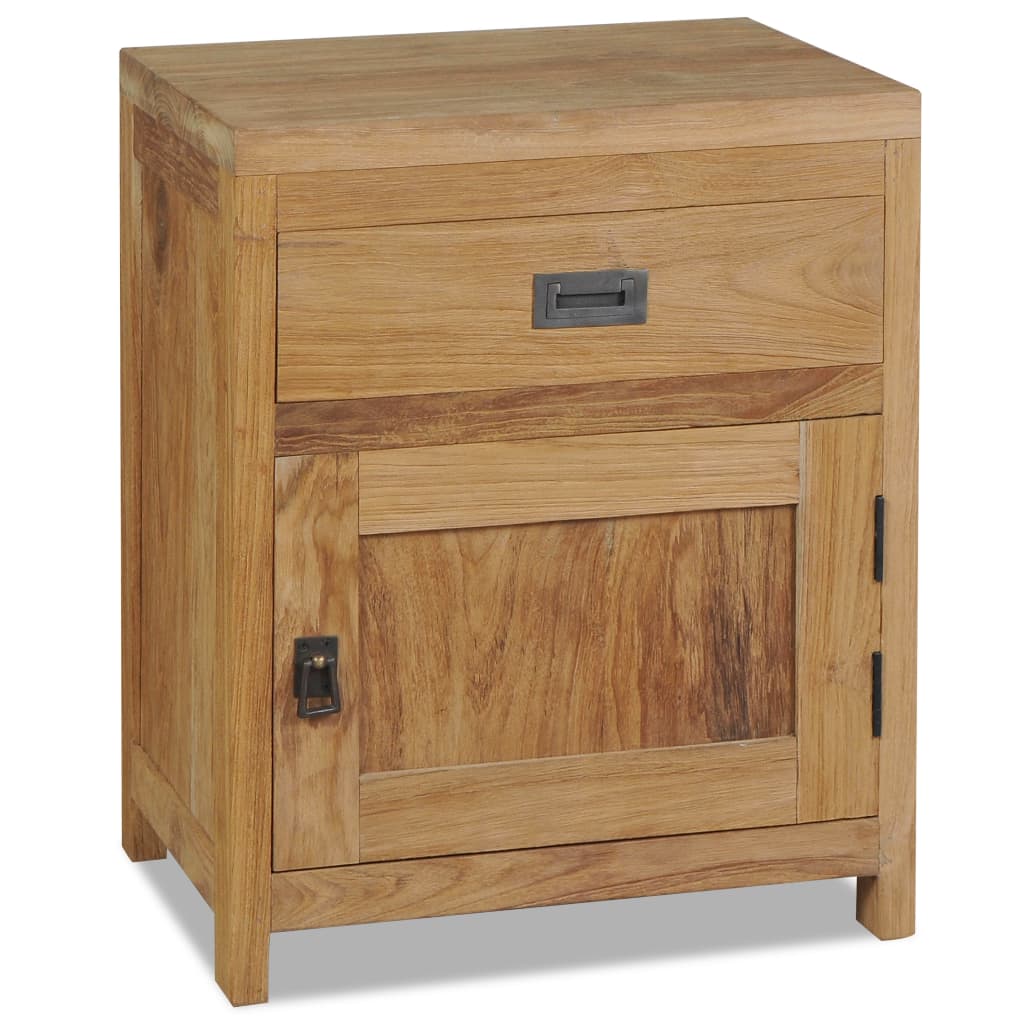 Image of vidaXL Bedside Cabinet Solid Teak 40x30x50 cm