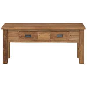 Lavice, masivní teak, 90x30x40 cm - obrázek 2