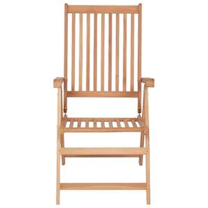 Polohovatelné zahradní židle 2 ks masivní teak - obrázek 3