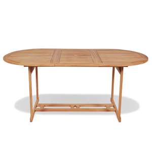Zahradní stůl 180 x 90 x 75 cm masivní teakové dřevo - obrázek 2