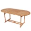  vidaXL tömör tíkfa kerti asztal 180 x 90 x 75 cm termék 2. képe