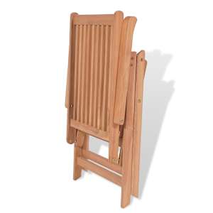 7dílný zahradní jídelní set skládací židle masivní teak - obrázek 11