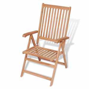 7dílný zahradní jídelní set skládací židle masivní teak - obrázek 8