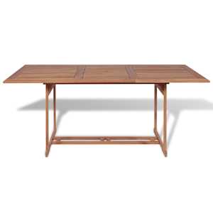 Zahradní stůl 180 x 90 x 75 cm masivní teakové dřevo - obrázek 2