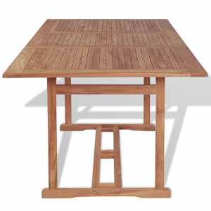 Zahradní stůl 180 x 90 x 75 cm masivní teakové dřevo - obrázek 3