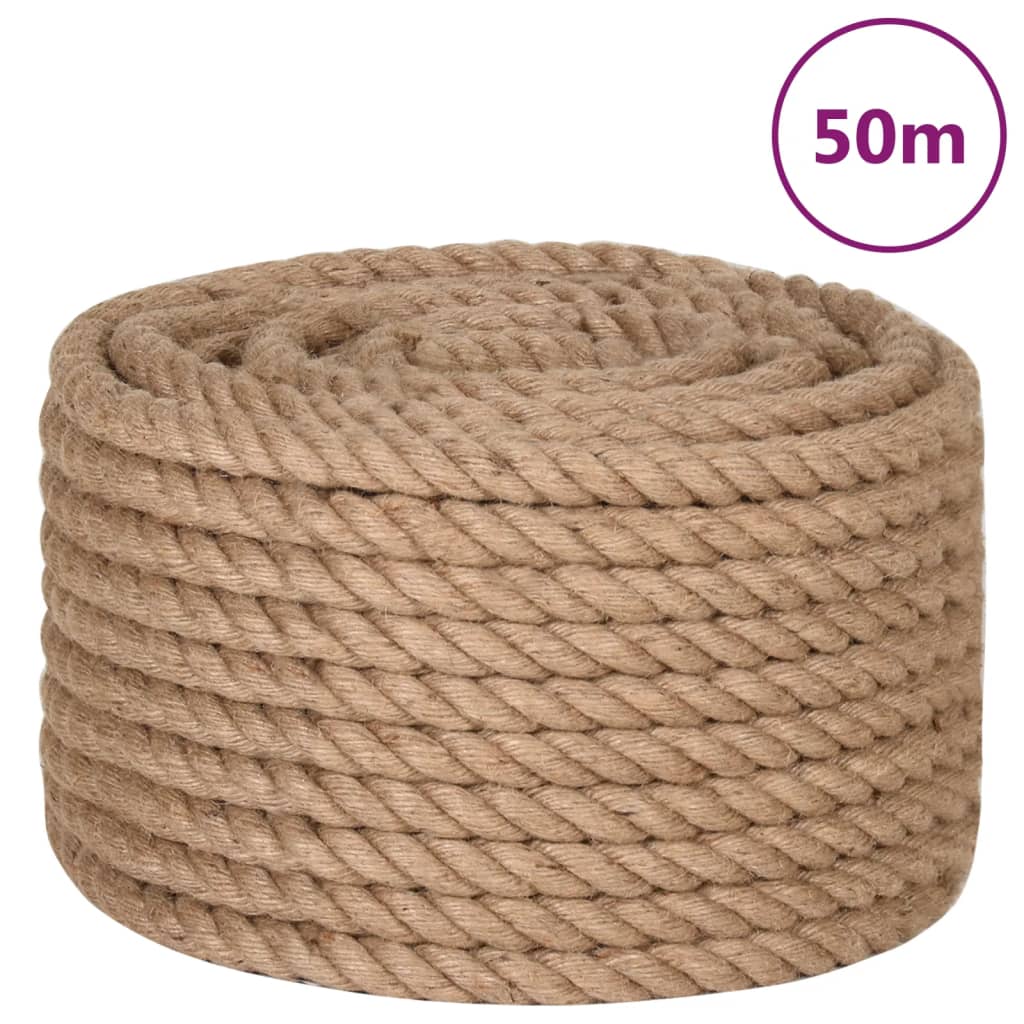 virve, 20 mm, 50 m, 100% džuta | Stepinfit.lv