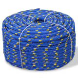 vidaXL Veneköysi Polypropeeni 10 mm 50 m Sininen