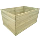 vidaXL Vaso/floreira de jardim 100x100x77 cm madeira pinho impregnada