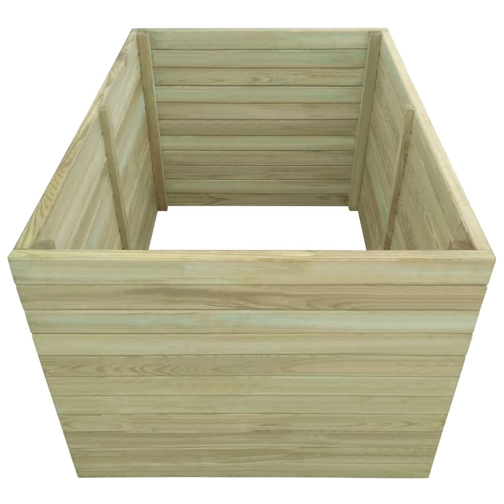 

vidaXL Plantenbak verhoogd 100x100x77 cm geïmpregneerd grenenhout