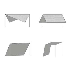 vidaXL Tentas nuo saulės tarp su stryp., HDPE, kvadr., 3x3m, smėl. sp.