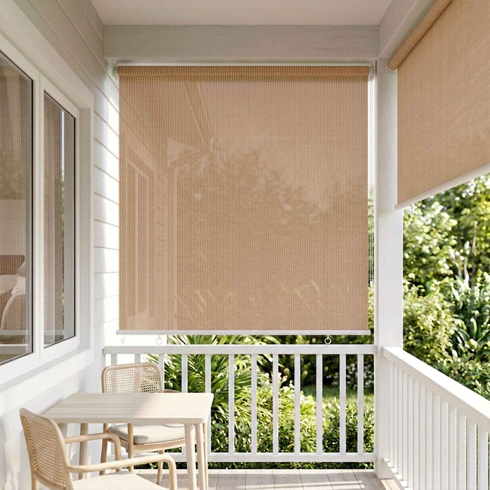 vidaXL Rolgordijn voor buiten 105(B)x140(H) cm beige, foto 2