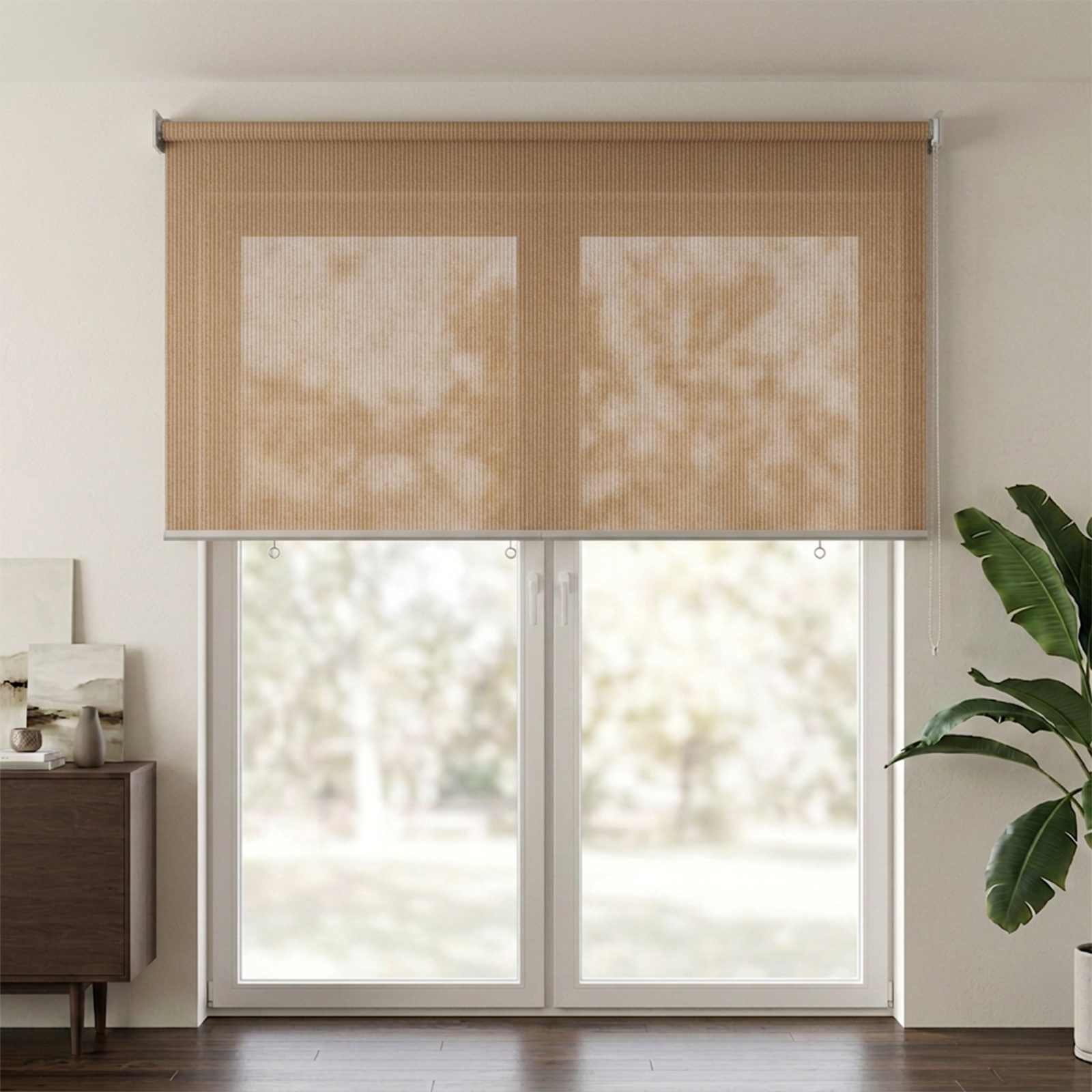 vidaXL Rolgordijn voor buiten 145(B)x230(H) cm beige