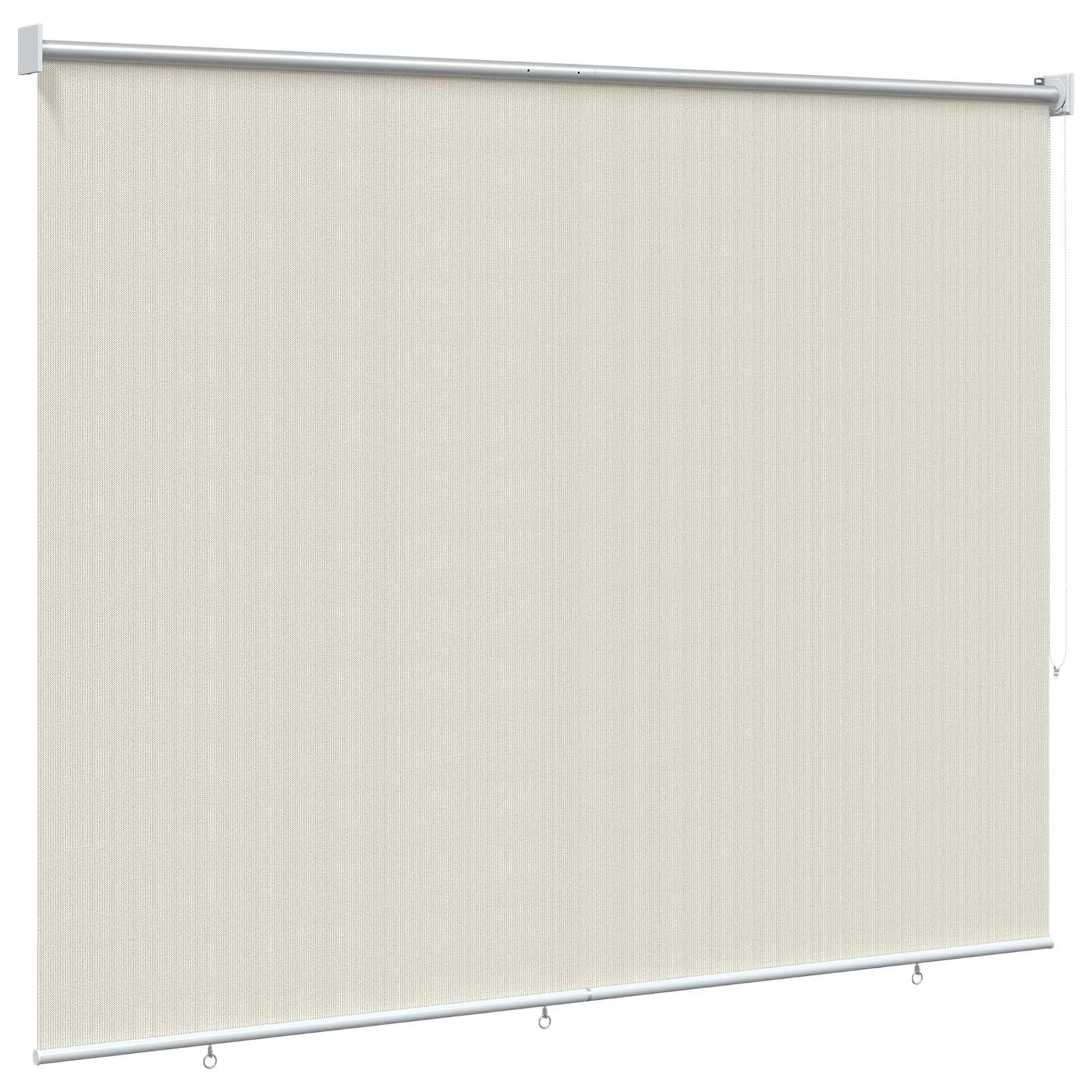 vidaXL Rolgordijn voor buiten 185(B)x140(H) cm crèmekleurig, foto 4