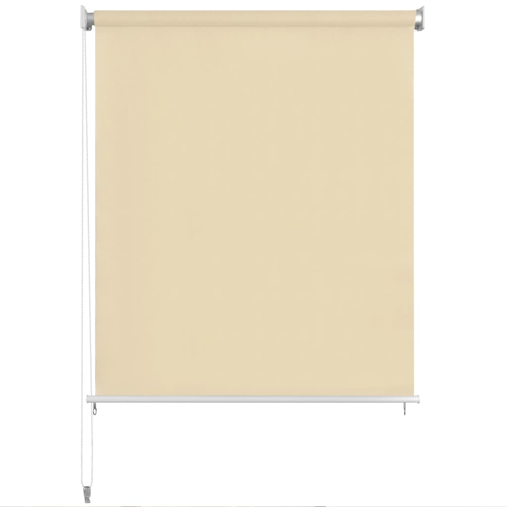 vidaXL Außenrollo 220 x 140 cm Cremeweiß