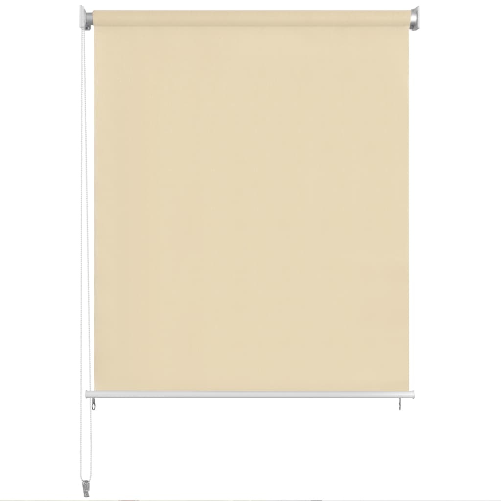 vidaXL Außenrollo 400 x 140 cm Cremeweiß