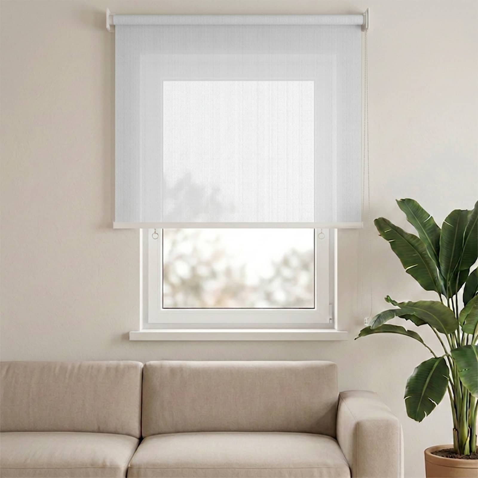 vidaXL Außenrollo 105 (B)x140 (H) cm Weiß