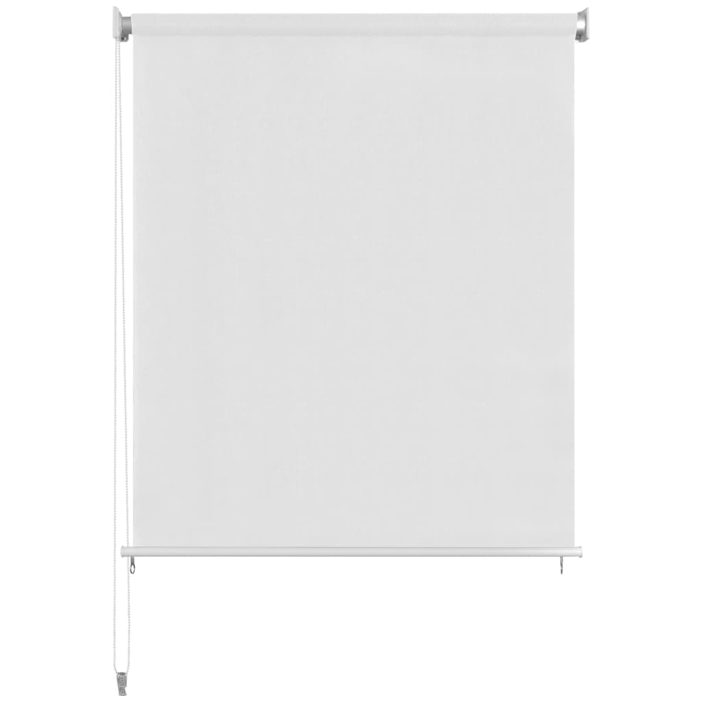 vidaXL Rullgardin utomhus 100x140 cm vit