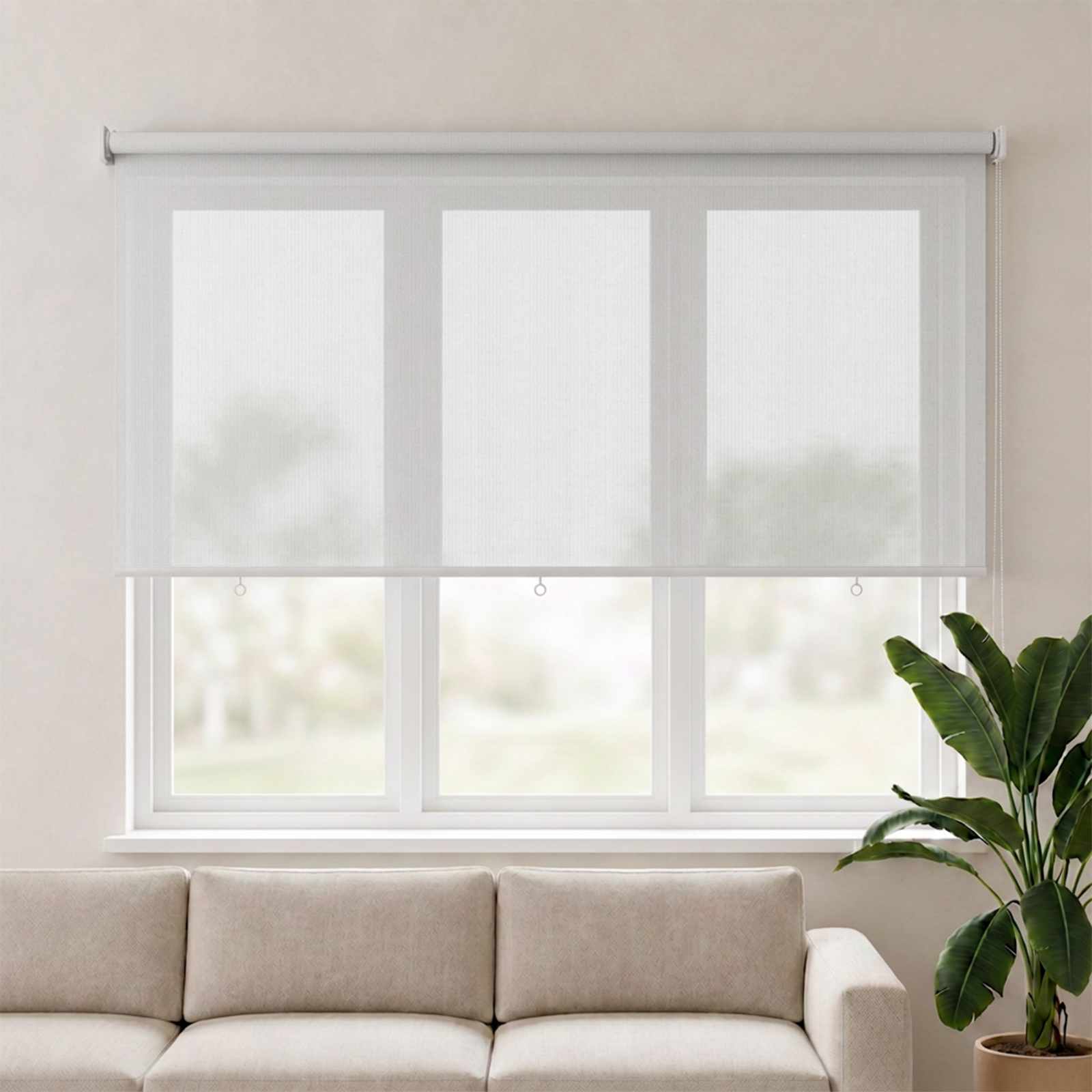vidaXL Außenrollo 145 (B)x140 (H) cm Weiß
