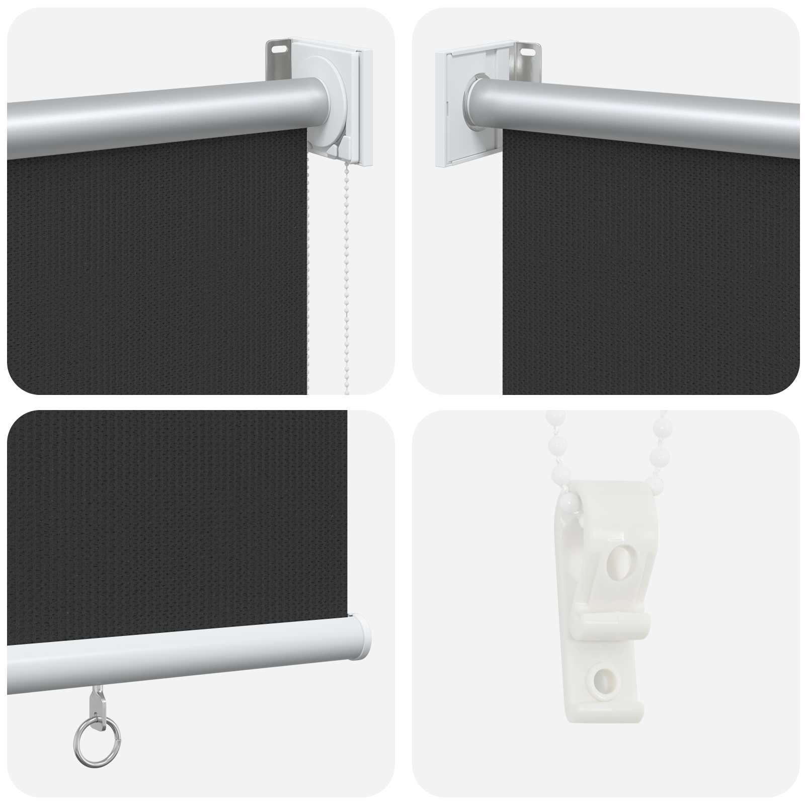 vidaXL Außenrollo 165 (B)x140 (H) cm Anthrazit – Bild 6