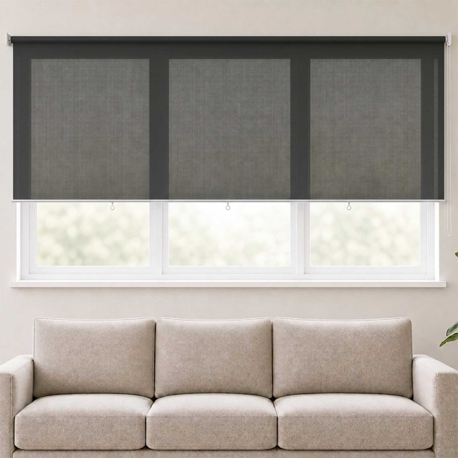 vidaXL Rolgordijn voor buiten 305(B)x140(H) cm antracietkleurig Anthraciet