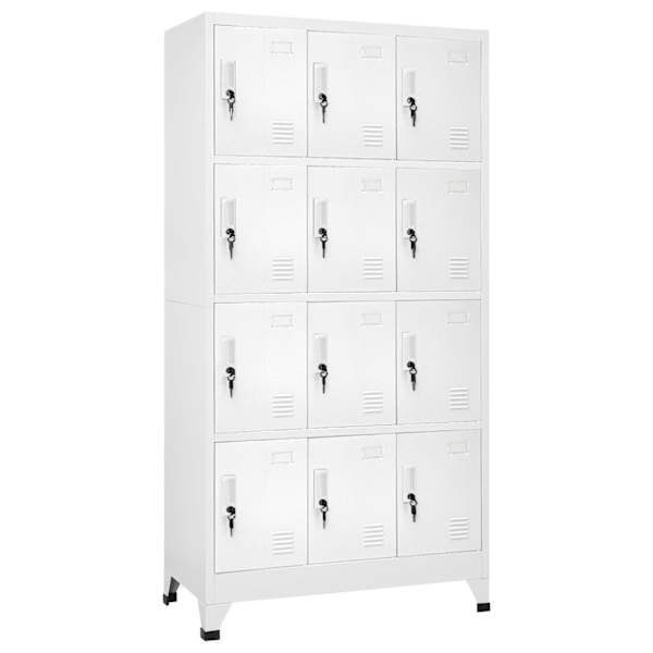 vidaXL lukustatav hoiukapp 12 sektsiooniga 90 x 45 x 180 cm