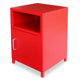 vidaXL Bedside Cabinet 35x35x51 cm Red