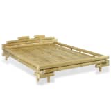 vidaXL Bedframe bamboe 140x200 cm