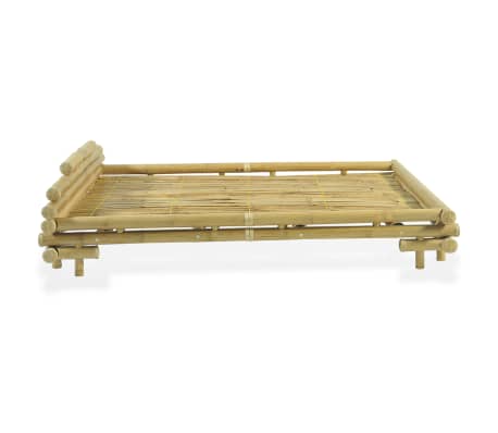 vidaXL gultas rāmis, bambuss, 140x200 cm