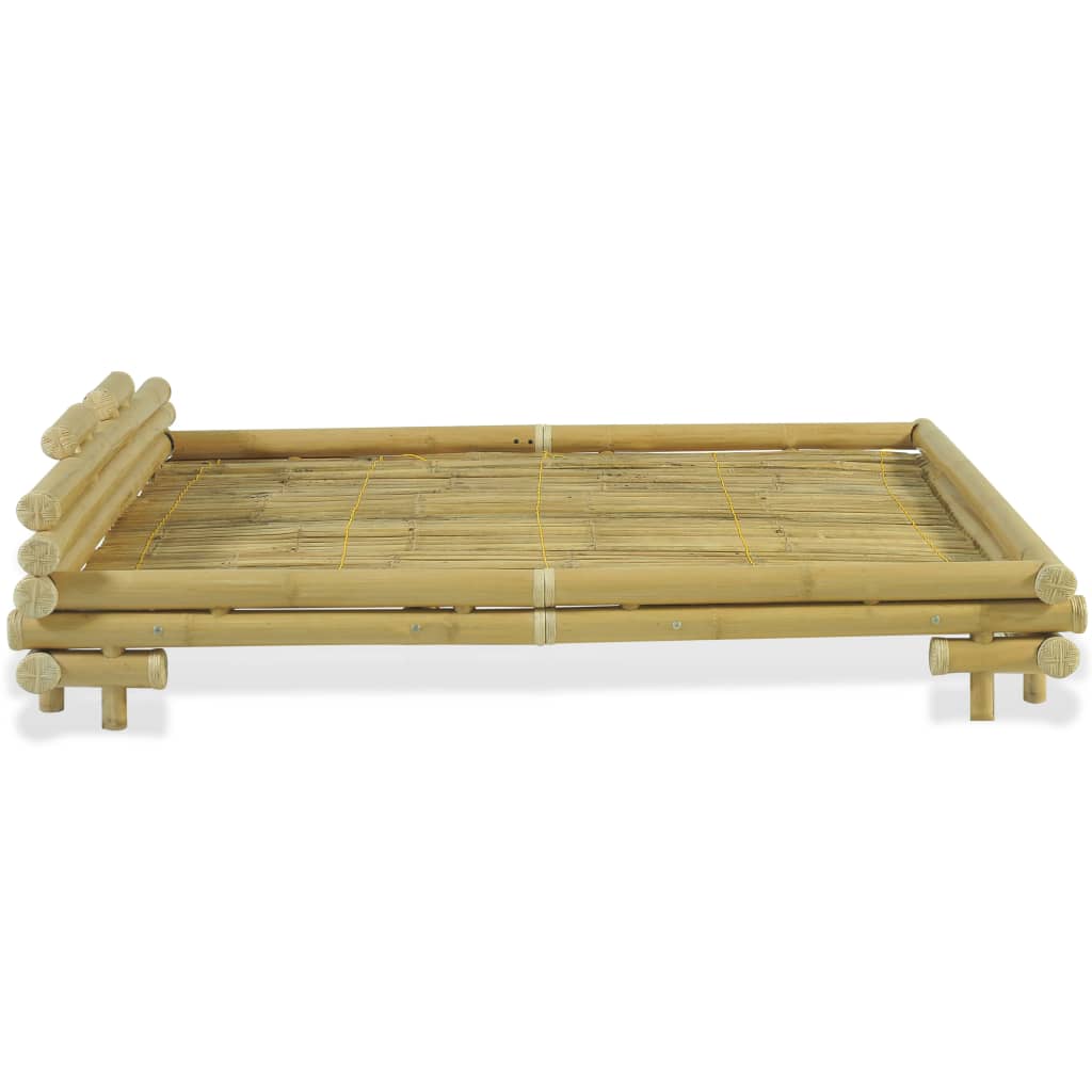 vidaXL Bed Frame Bamboo 160x200 cm