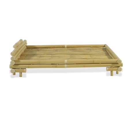 vidaXL Bed Frame Bamboo 160x200 cm