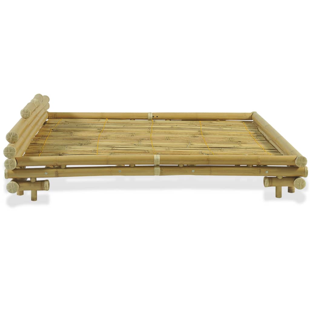 vidaXL Estructura de cama de bambú 180x200 cm